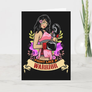 Tarjeta Mujer Latina Empoderada Boxeo Kickboxing Chica Fit