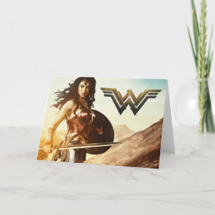 Tarjeta Mujer Maravilla En Sunset