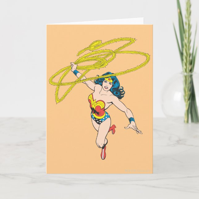 Tarjeta Mujer Maravilla sostiene Lasso 2 (Anverso)