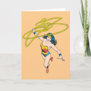 Tarjeta Mujer Maravilla sostiene Lasso 2