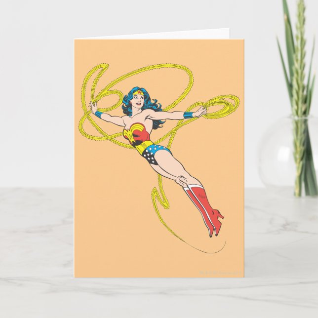 Tarjeta Mujer Maravilla sostiene Lasso 4 (Anverso)