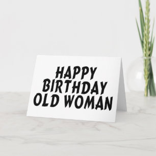 Tarjeta Mujer mayor de cumpleaños