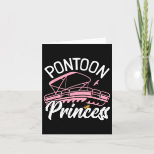 Tarjeta Mujer Pontoon Chica de barco I Pontoon Princesa Po