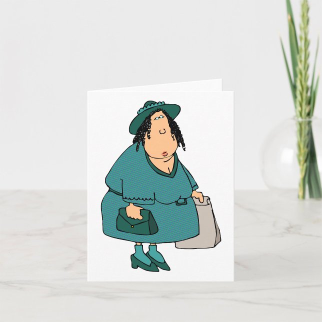 Tarjeta Mujer portando bolsas (Subido por el creador)