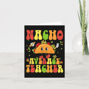 Tarjeta Mujer Retro Nacho Maestra Promedio Apreciación Cin
