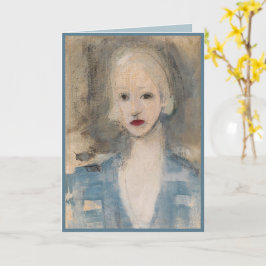 Tarjeta Mujer rubia, Helene Schjerfbeck