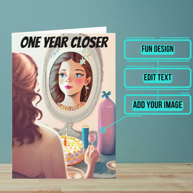 Tarjeta Mujer: Te Estás Convirtiendo En Una Hija Graciosa  (This is a unique and fun birthday card for your daughter.)