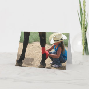 Tarjeta Mujer Vet Felicitaciones Graduate Ranch Farm DVM