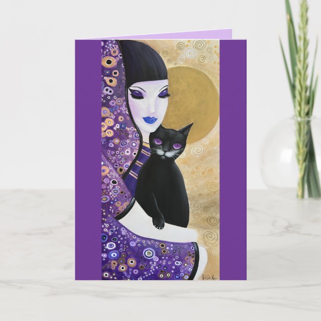 Tarjeta Mujer violenta y arte captino captahios (Anverso)