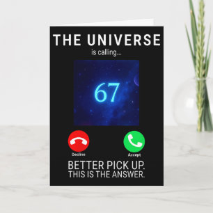 Tarjeta Mujeres 67 Meme El Universo Está Llamando Cuello E