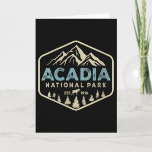 Tarjeta Mujeres Acadia Parque Nacional Montañas Naturaleza