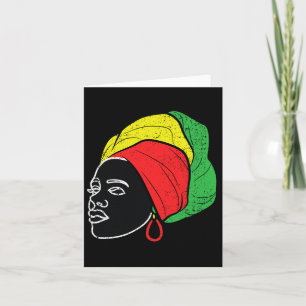 Tarjeta Mujeres afro de color Mes de historia negra hombre