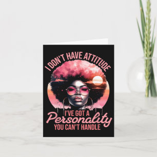 Tarjeta Mujeres Afro Orgullo Negro Chica Afroamericana Muj