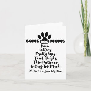Tarjeta Mujeres Algunas Madres De Perro Tienen Tatuajes Gr