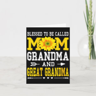 Tarjeta Mujeres benditas por ser llamadas mamá abuela bisa