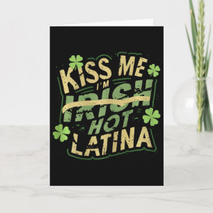 Tarjeta Mujeres Bésame Soy Irlandesa Caliente Latina Diver