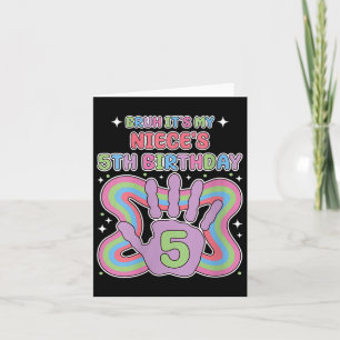 Tarjeta Mujeres Bruh, Es Mi Nieve 5 Años Tía De Cumpleaños