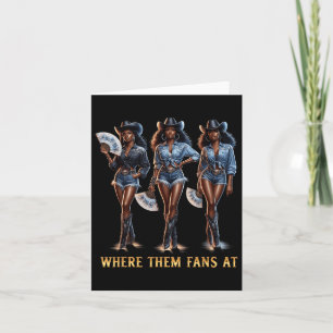Tarjeta Mujeres Chicas Donde Hinchan En Melanin Cowgirls C