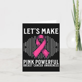 Tarjeta Mujeres con cáncer de mama apoyan los regalos de c