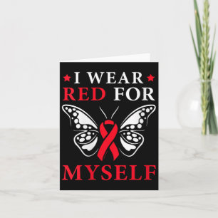 Tarjeta Mujeres Con Las Que Uso Rojo Para Mi Enfermedad Ca