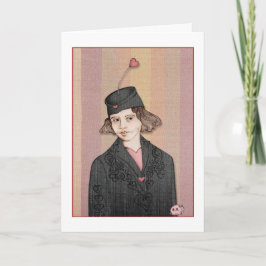 Tarjeta Mujeres con sombreros - Día de San Valentín