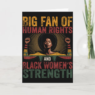 Tarjeta Mujeres Conciencia del Mes de la Historia Negra Gr