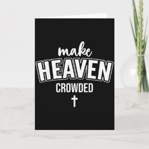 Tarjeta Mujeres cristianas que hacen que el cielo esté aba