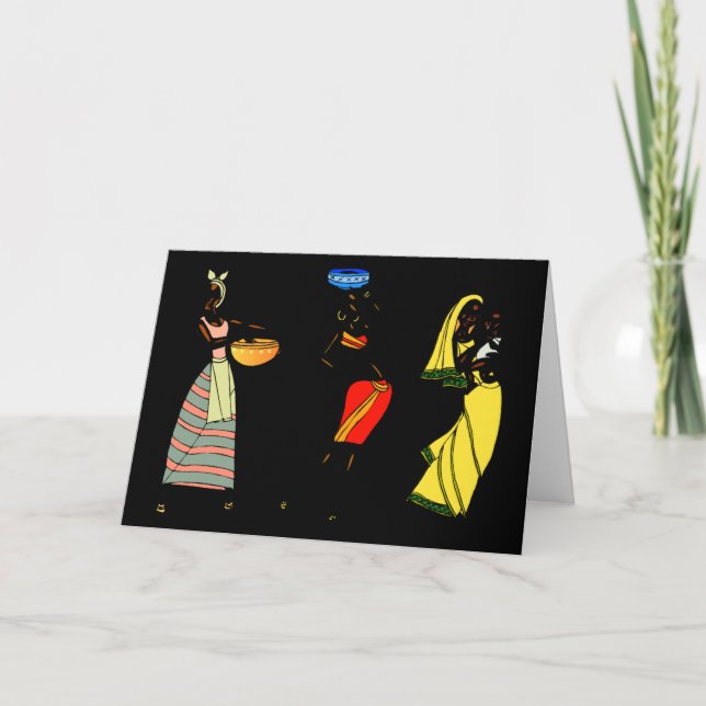 Tarjeta Mujeres de África (Anverso)