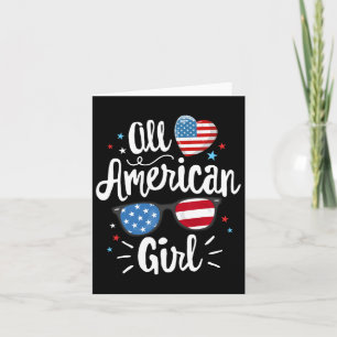 Tarjeta Mujeres de American Girl Bandera Americana 4 de Ju
