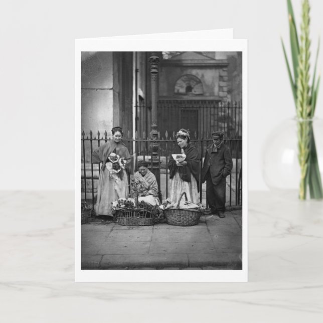 Tarjeta Mujeres de la flor del jardín de Covent, a partir (Anverso)