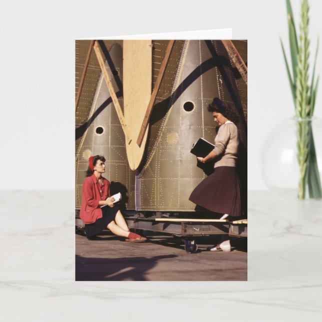 Tarjeta Mujeres de WWII, los años 40 (Anverso)