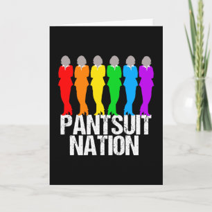 Tarjeta Mujeres del arco iris de la nación del Pantsuit