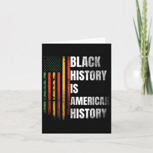Tarjeta Mujeres del Mes de la Historia Negra Bandera Afroa