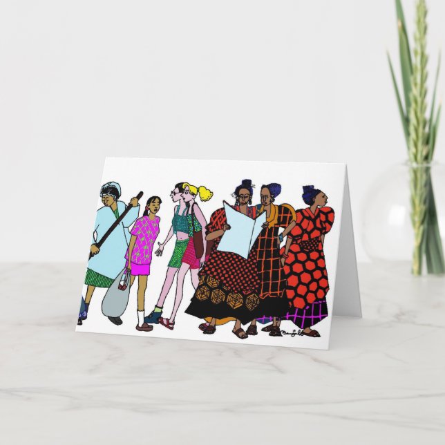 Tarjeta Mujeres del mundo - 2 (Anverso)