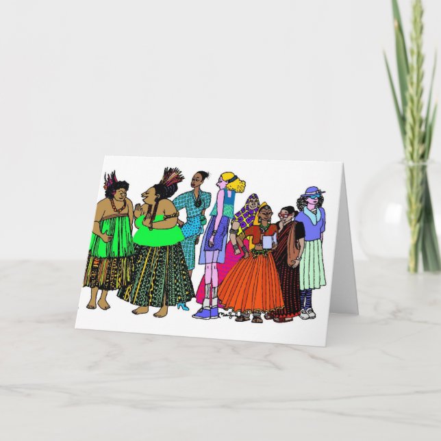 Tarjeta Mujeres del mundo - 6 (Anverso)