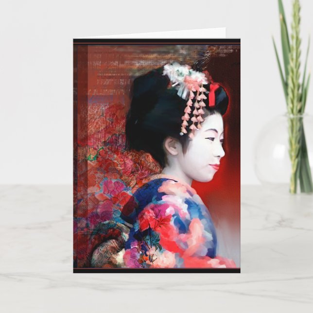 Tarjeta Mujeres del mundo: Geisha notecard (Anverso)