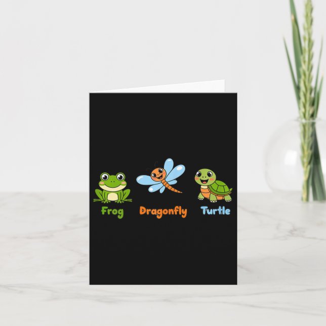 Tarjeta Mujeres divertidas sutil humor político Frog Drago (Anverso)