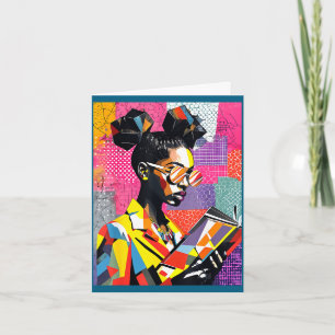 Tarjeta Mujeres educadas de la historia negra geométrica l