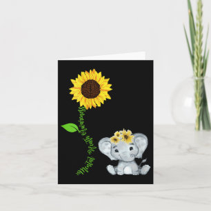 Tarjeta Mujeres Elefantes Sunflower Concienciación sobre l