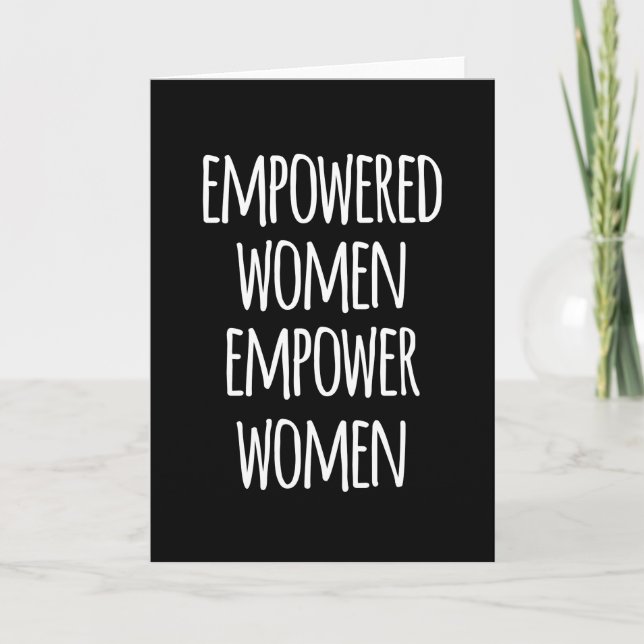 Tarjeta mujeres empoderadas (Anverso)