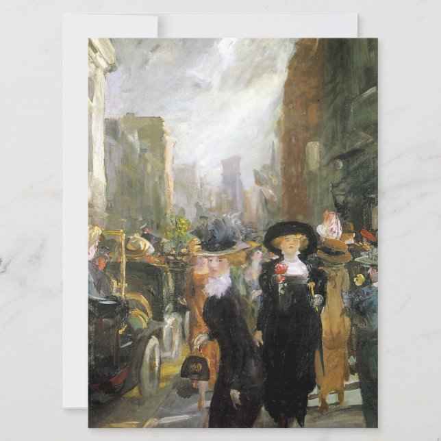 Tarjeta Mujeres en la Quinta Avenida (Nueva York, Estados  (Anverso)