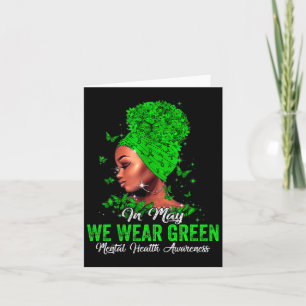 Tarjeta Mujeres En Mayo Usamos Concienciación Verde Sobre