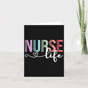 Tarjeta Mujeres Enfermeras Vida Rn Lpn Cna Leopard Enferme