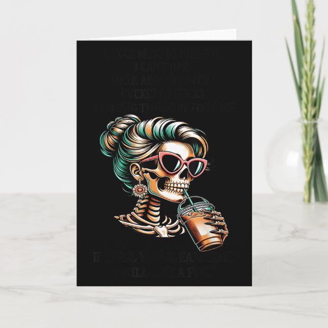 Tarjeta Mujeres Esqueleto A Por Debe Ser Ganado No Puedo S (Anverso)