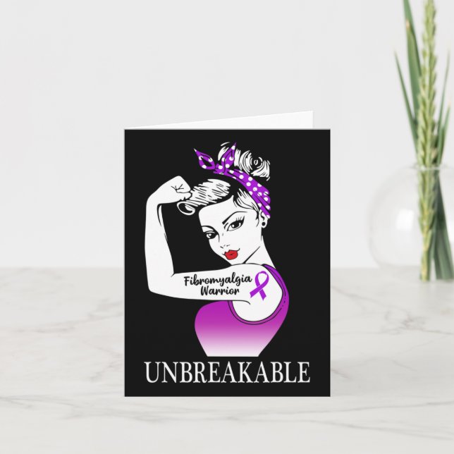 Tarjeta Mujeres fuertes e inquebrantables (Anverso)