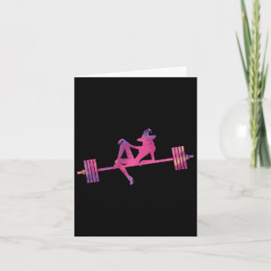 Tarjeta Mujeres Halloween Witch Halloween Gym trabajando