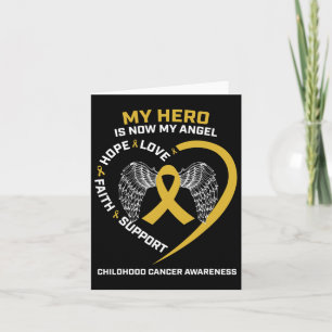 Tarjeta Mujeres Hombres Mi Héroe Ahora Es Cáncer De Niñez