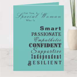 Tarjeta Mujeres Inspiradoras personalizadas, gracias