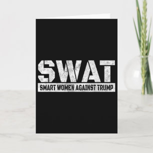 Tarjeta Mujeres Inteligentes Contra Trump Divertido Anti-t