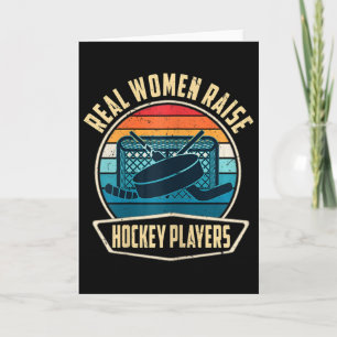Tarjeta Mujeres Las mujeres reales crían jugadores de hock